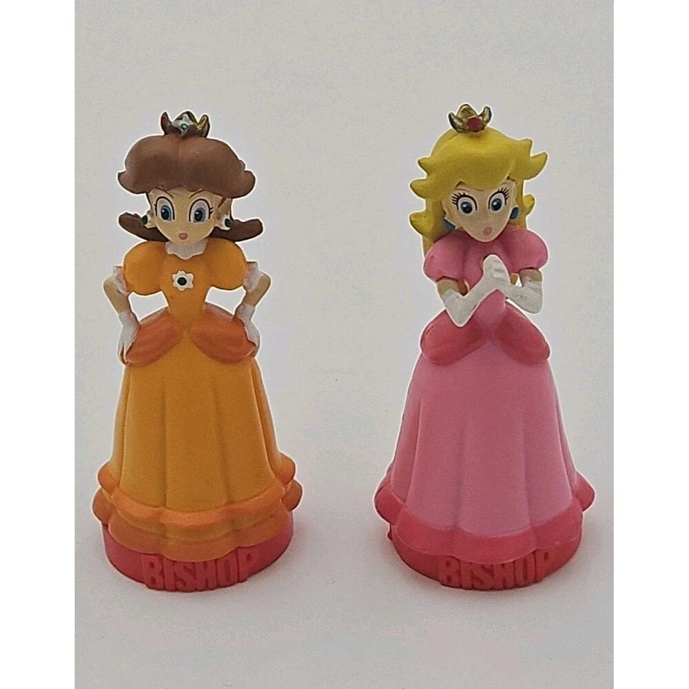 Super Mario Bros Peach and Daisy Princess Bishop CHESS Replacement Pieces Lot 2